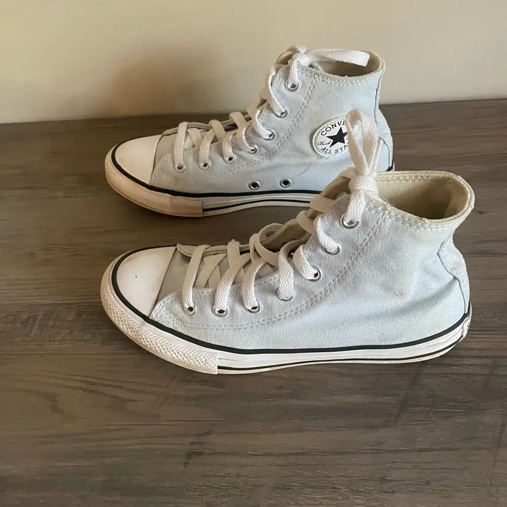 Converse Chuck Taylor All Star Youth 3 High Top Sneakers Black Silver Lot 2